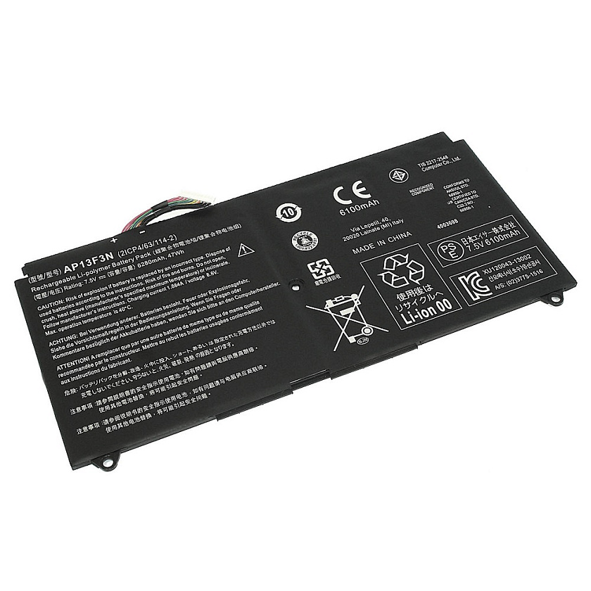 Аккумуляторная батарея для ноутбука Acer Aspire S7-392 (AP13F3N) 7.5V 6250mAh