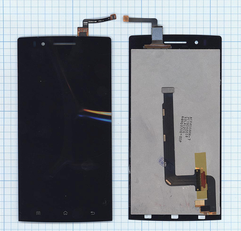 Дисплей для OPPO Find 5 (X909) черный