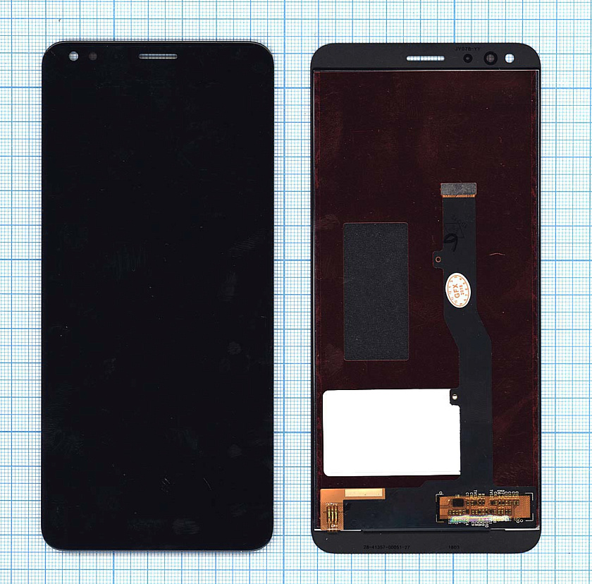 Дисплей для ZTE Blade V9 черный