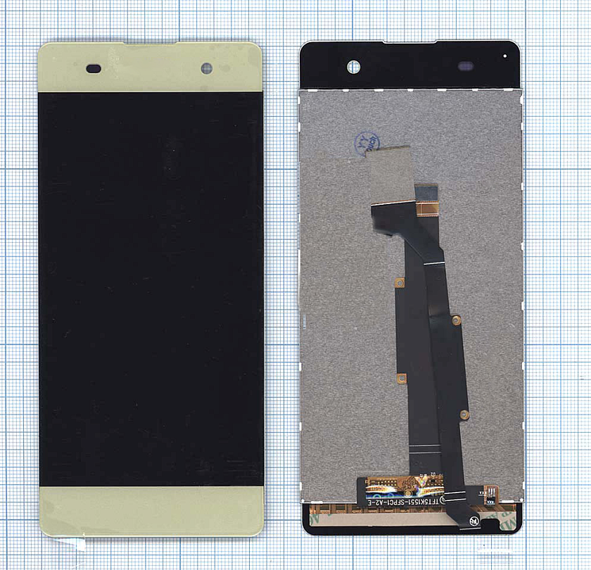 Дисплей для Sony Xperia XA золотой