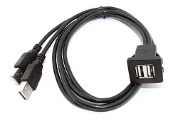 Кабель с разъемами USB 2.0  2 мама для монтажа - 2 папа 1 м