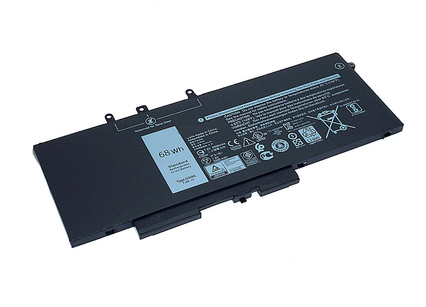 Аккумуляторная батарея для ноутбука Dell Latitude 15 3520 E5480 5480 (DV9NT) 7.6V 68Wh 8500mAh
