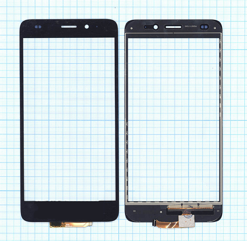 Сенсорное стекло (тачскрин) для Huawei Honor 5C черное