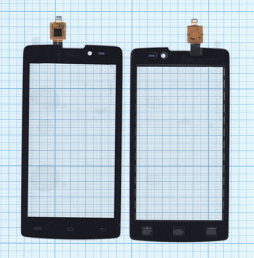 Сенсорное стекло (тачскрин) для Fly IQ4402 ERA Style 1 черное