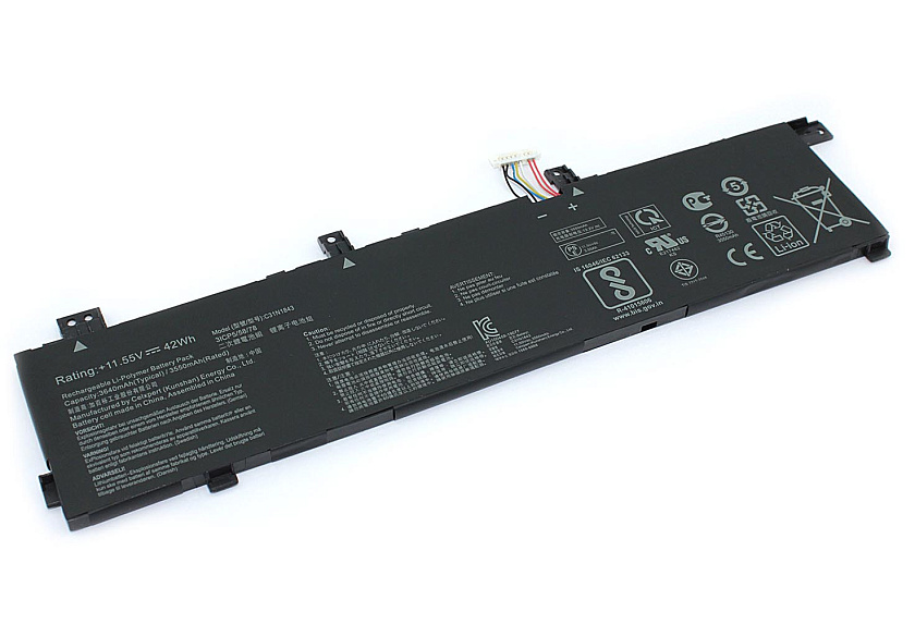 Аккумуляторная батарея для ноутбука Asus VivoBook S14 S432 (C31N1843) 11.55V 42Wh