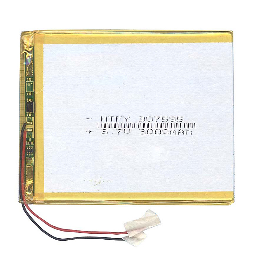 Аккумулятор Li-Pol (батарея) 3*75*95мм 2pin 3.7V/3000mAh
