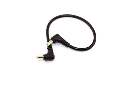 Кабель DC 5.5x2.5  18 AWG папа-папа 0,3 м с угловым штекером