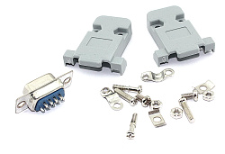 Сборный штекер RS232 DB9 мама 10 шт