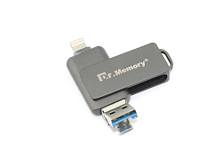 Флешка USB Dr. Memory 051 16Гб, USB 3.0, черный