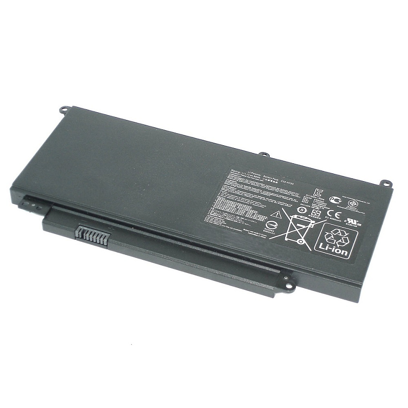 Аккумуляторная батарея для ноутбука Asus N750JK 11.1V 6200mAh C32-N750 черная