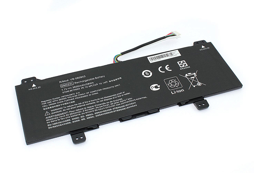 Аккумуляторная батарея для ноутбука HP 14-CA (GM02XL) 7.7V 3600mAh OEM
