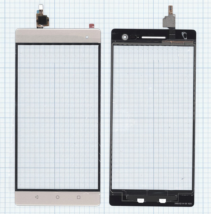 Сенсорное стекло (тачскрин) для Lenovo Phab 2 золотое