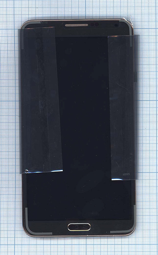 Дисплей для Samsung Galaxy Note 3 SM-N900 черный с золотой рамкой