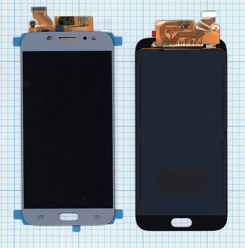 Дисплей для Samsung Galaxy J7 (2017) SM-J730FM в сборе с тачскрином (TFT) синий