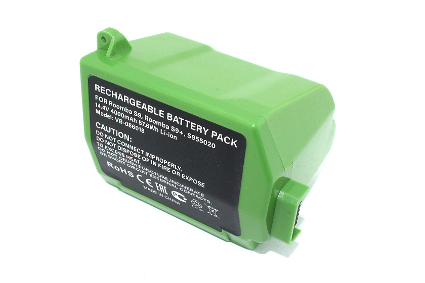 Аккумулятор для iRobot Roomba S9, Roomba S9+, S955020 14.4V 4000mAh / 57.60Wh