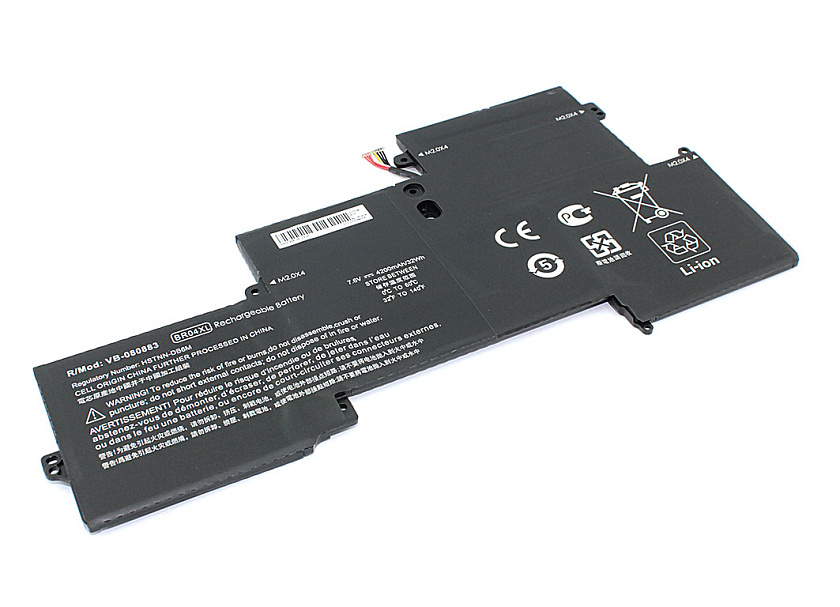 Аккумуляторная батарея для ноутбука HP  EliteBook 1020 G1 (BR04XL) 7.6V 4200mAh OEM