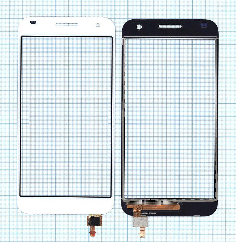 Сенсорное стекло (тачскрин) для Huawei Ascend G7 белое