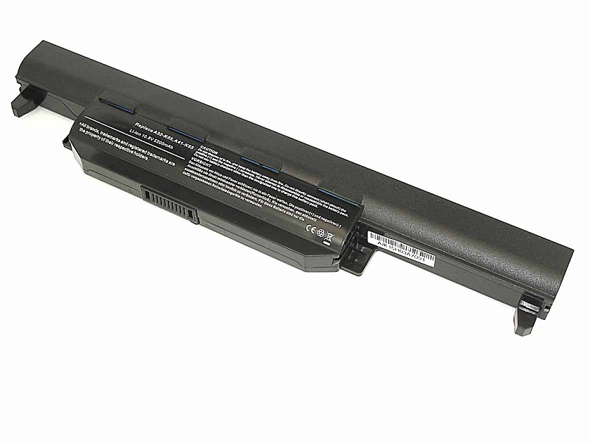 Аккумуляторная батарея для ноутбука Asus K55 (A32-K55) 10.8V 5200mAh OEM черная