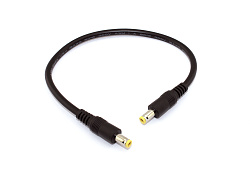 Кабель DC 5.5x2.5  18 AWG папа-папа 0,3 м с прямым штекером