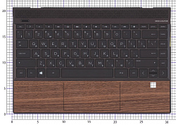 Топкейс для HP Envy 13-AQ коричневый