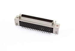 Разъем SCSI тип HPCN 68 пин для монтажа на плату, сквозная пайка