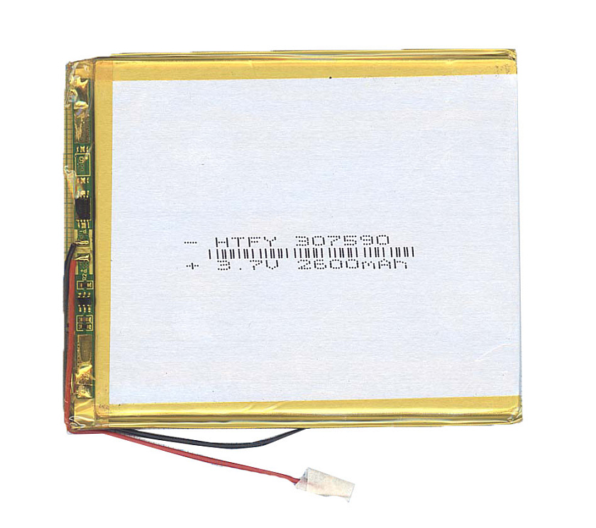 Аккумулятор Li-Pol (батарея) 3*75*90мм 2pin 3.7V/2600mAh