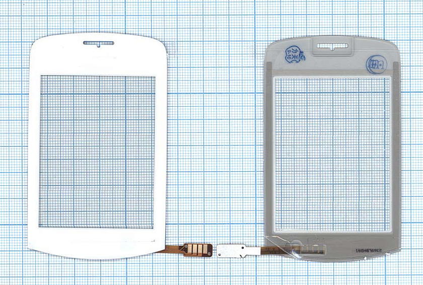 Сенсорное стекло (тачскрин) для Philips Xenium X518 белое