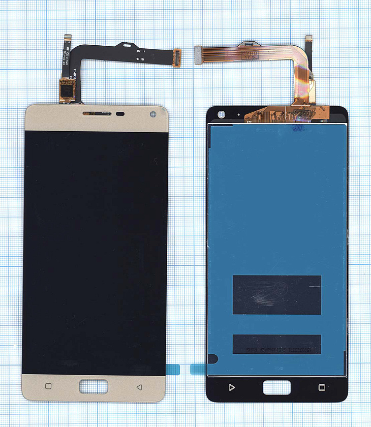 Дисплей для Lenovo Vibe P1 золотой