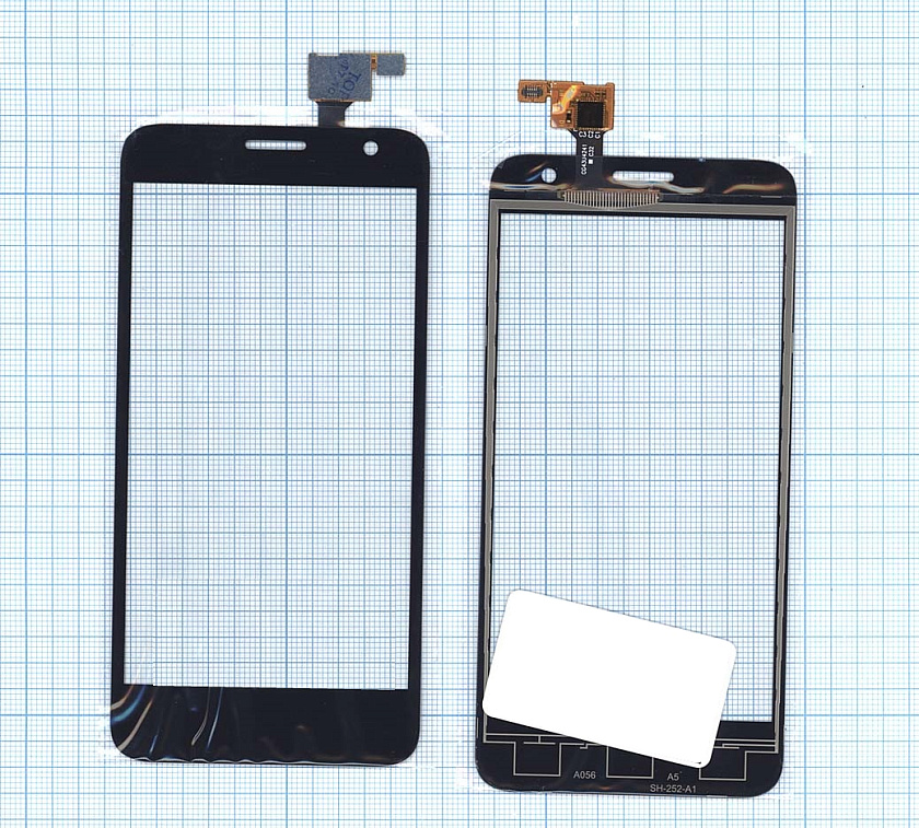 Сенсорное стекло (тачскрин) для Alcatel Idol Mini 6012X черное