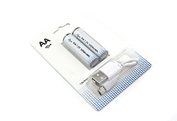 Аккумуляторная батарейка (АА) с зарядкой Type-C 2 шт.