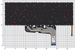Клавиатура для ноутбука HP Omen 16-WF  черная с подсветкой