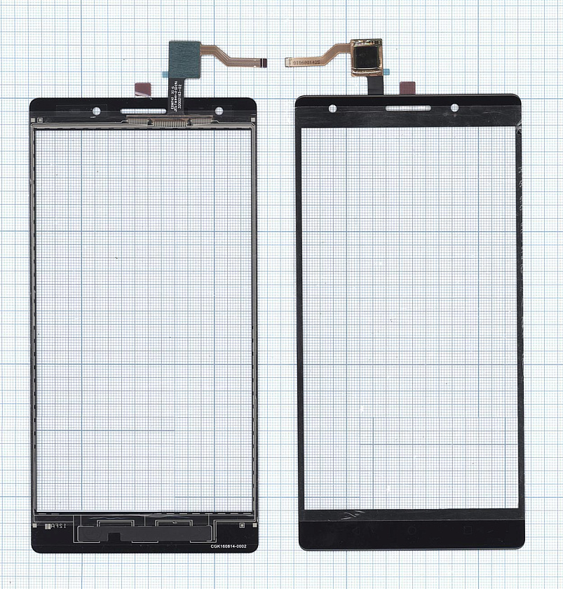 Сенсорное стекло (тачскрин) для Lenovo Phab Plus черное