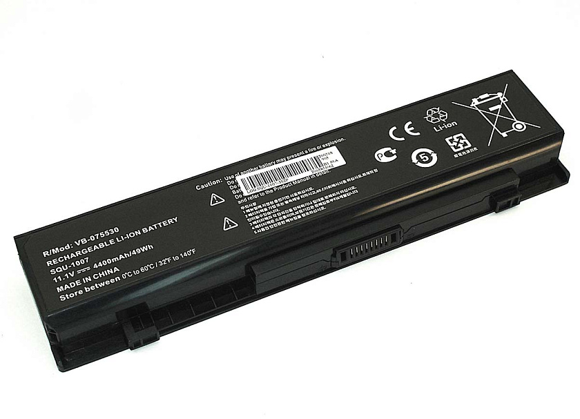 Аккумуляторная батарея для ноутбука LG Aurora ONOTE S430 11.1V 4400mAh SQU-1007-3S2P OEM черная