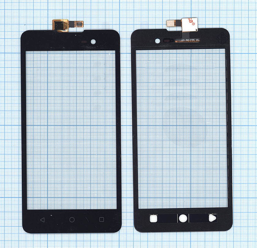 Сенсорное стекло (тачскрин) для BQ BQS-5065 Choice черное