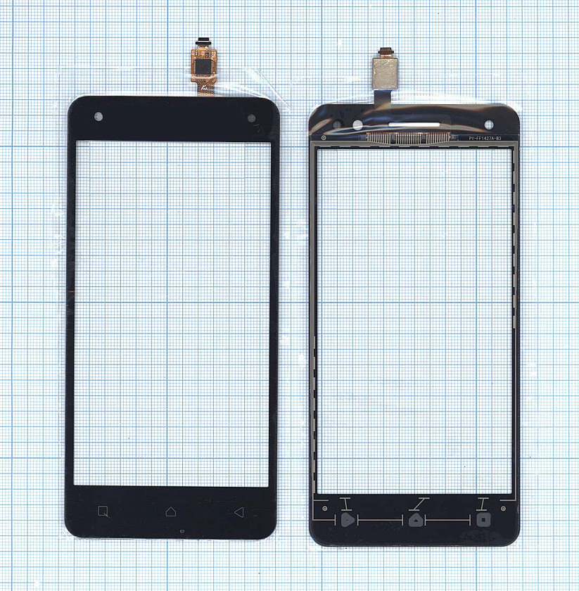 Сенсорное стекло (тачскрин) для Lenovo Vibe S1 Lite черное