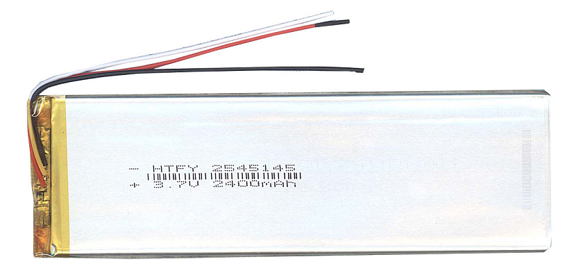 Аккумулятор Li-Pol (батарея) 2.5*45*145мм 3pin 3.7V/2400mAh