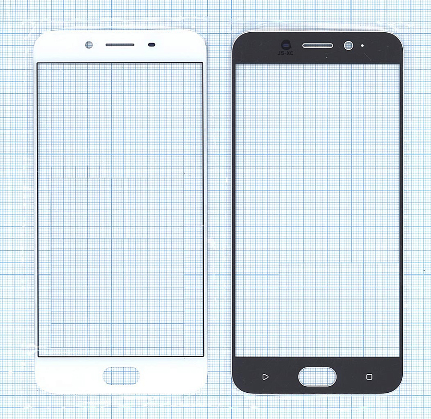 Cтекло для OPPO R9s белое