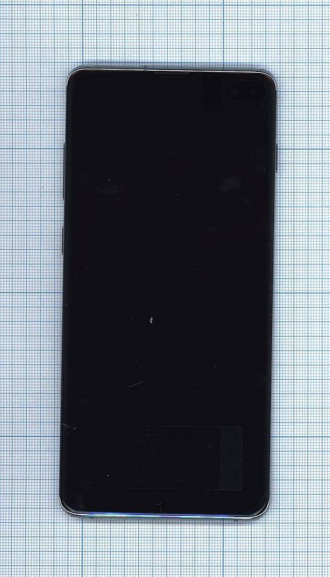 Дисплей для Samsung Galaxy S10+ SM-G975F в сборе с тачскрином и рамкой зеленый