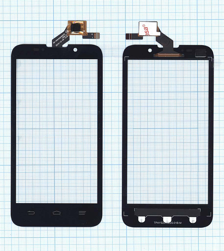 Сенсорное стекло (тачскрин) для ZTE Majesty Z796C черное