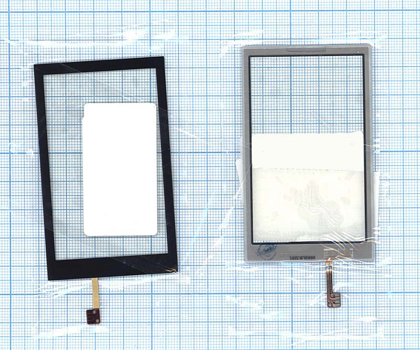 Сенсорное стекло (тачскрин) для Philips Xenium X525 черное