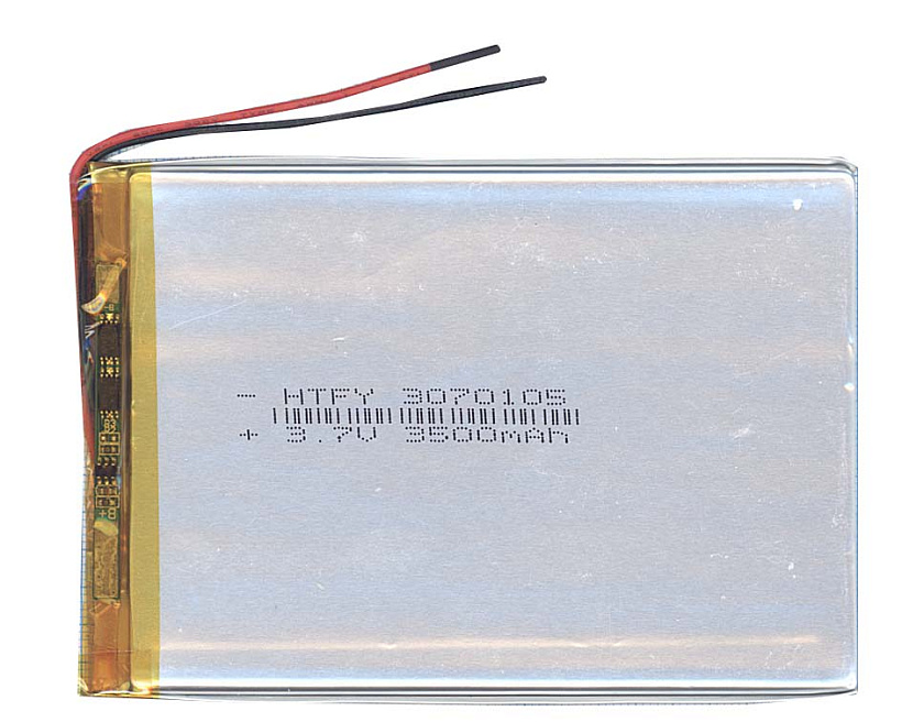 Аккумулятор Li-Pol (батарея) 3*70*105мм 2pin 3.7V/3500mAh