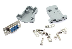 Сборный штекер RS232 DB9 мама 10 шт