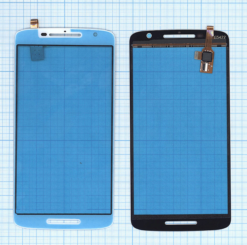 Сенсорное стекло (тачскрин) для Motorola Moto X Play белое