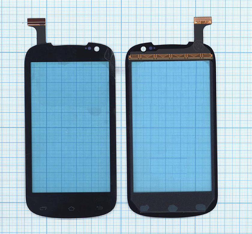 Сенсорное стекло (тачскрин) для Highscreen Spark черное
