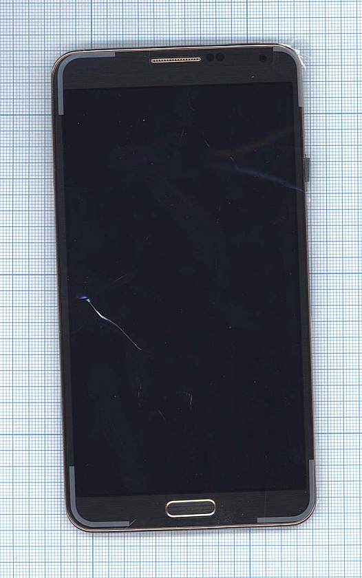 Дисплей для Samsung Galaxy Note 3 LTE SM-N9005 золотой с рамкой