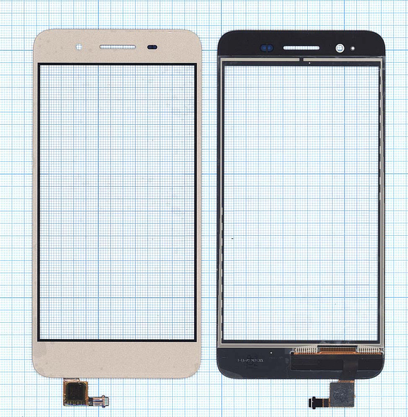 Сенсорное стекло (тачскрин) для Huawei GR3 золотое