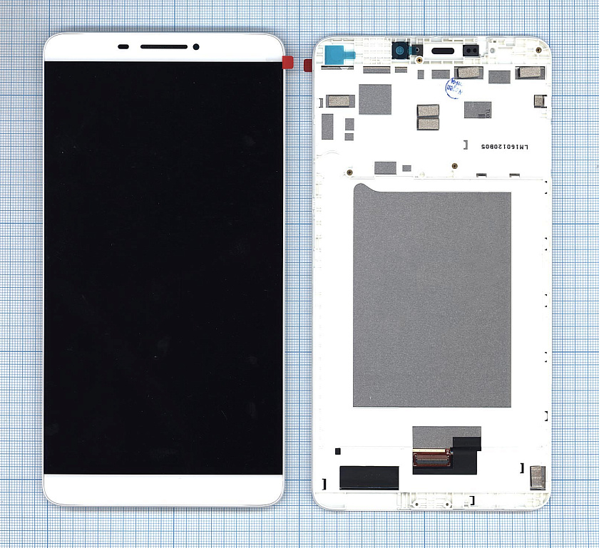 Дисплей для Lenovo Phab Plus белый с рамкой