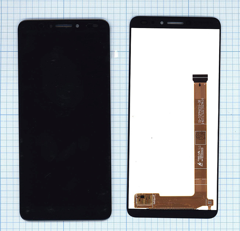 Дисплей для Alcatel 3V 5099D черный