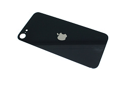 Задняя крышка (стекло) в сборе со стеклом камеры для iPhone SE3 черная
