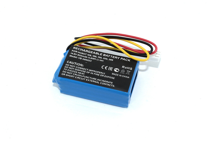 Аккумулятор CS-HBT168VX для пылесоса HOBOT 168, 188, 198, 268, 288 14.8V 800mAh / 11.84Wh